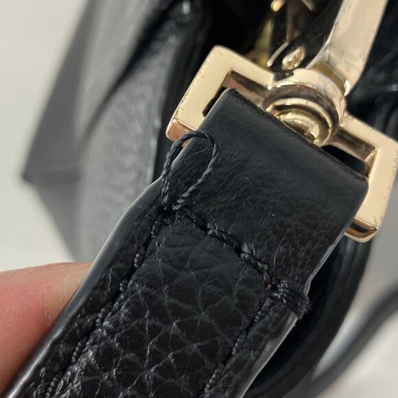 KATE SPADE BLACK PEBBLED LEATHER WOMENS MEDIUM CROSSBODY BAG - Picture 13 of 16